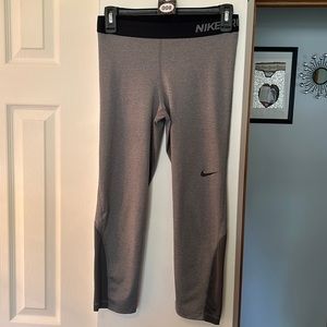 Gray Nike workout pants, size small